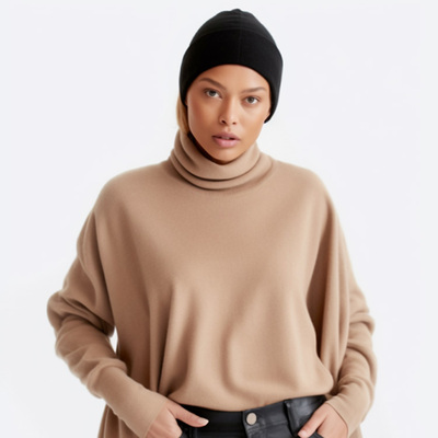 Autumn and Winter Women's Free Form Warm Wool Fisherman Hat with Sunshade