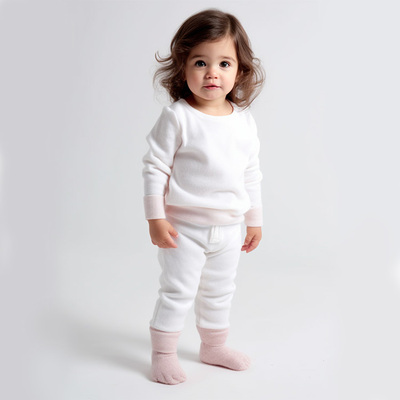 毛衣加绒男童加厚打底衫女童高翻领针织衫洋气